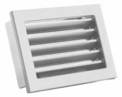  Ventilační mřížky STYLE s pevnou žaluzií – bílá 450 x 240 mm   K400645