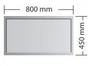 Podkladové sklo  Oslo 800 x 450 mm Tloušťka 6 mm PS -OSL-6