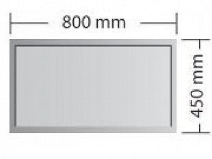 Podkladové sklo  Oslo 800 x 450 mm Tloušťka 6 mm PS -OSL-6