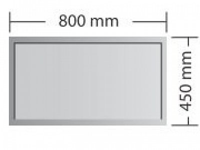 Podkladové sklo  Oslo 800 x 450 mm Tloušťka 6 mm PS -OSL-6