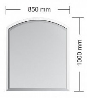 Podkladové sklo  Madrid 1000 x 850 mm Tloušťka 6 mm PS-MAD-6