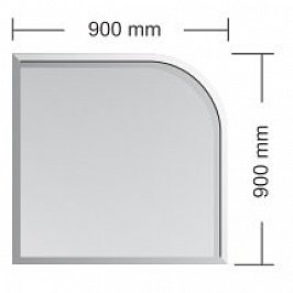 Podkladové sklo  Paris 900 x 900 mm Tloušťka 6 mm PS-PAR-6