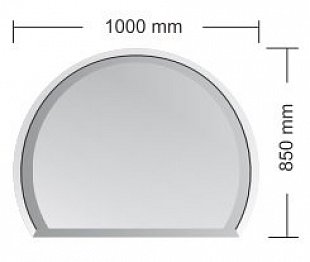 Podkladové sklo  Milano 850 x 1000 mm Tloušťka 6 mm PS-MIL-6