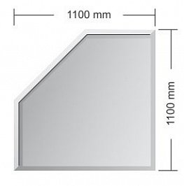 Podkladové sklo  London 1100 x 1100 mm Tloušťka 6 mm PS-LON-6