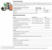 automatická regulace - spalování řízené programem Timpex ECO 10+ Sety Model regulace hoření se snadnou instalací a ovládáním přes mobilní aplikaci, který byl vyvinutý speciálně pro krbová kamna. Ø 120 mm TIM-200863