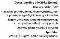 Designové omítky DRACHOLIN Decostone ﬁ  ne bílý 20 kg (jemný) Kód:  503097