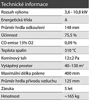 Defro Home Krbová kamna Solum Log Q73  + Montáž a doprava zdarma !!!