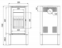 Defro Home Krbová kamna Solum Log Q73  + Montáž a doprava zdarma !!!