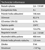 Defro Home Krbová kamna CERES Q98  + Montáž a doprava zdarma !!!