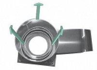 Komínový ventilátor M 500  – se čtvercovou podstavou K400062 Průměr (mm)  ø 150