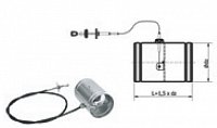 Ovládaná klapka klapka manuální s ovládacím bovdenem K400123 Průměr (mm) ø 125