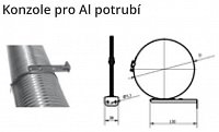 Konzole pro Al potrubí K400560 Průměr (mm)