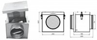 Izolovaná fi ltrační skříň K400109 Průměr přírub pro připojení hadice (mm) 125