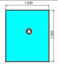typ A, 1000x1200x6 mm, obdélník, fazeta ze všech stran